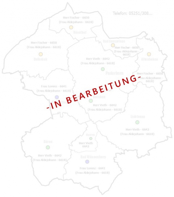 Übersicht über die für die Eingriffsregelung zuständigen Ansprechperson